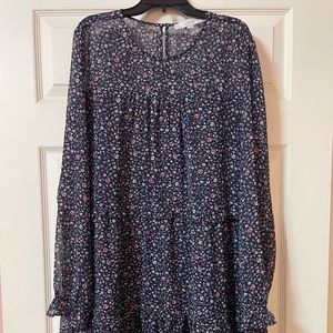 Loft Floral dress- Large